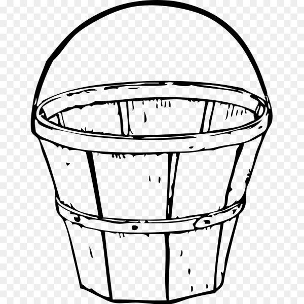 Корзина с грибами раскраска для детей