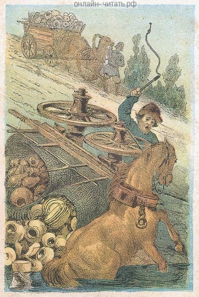 Обоз Крылов иллюстрации