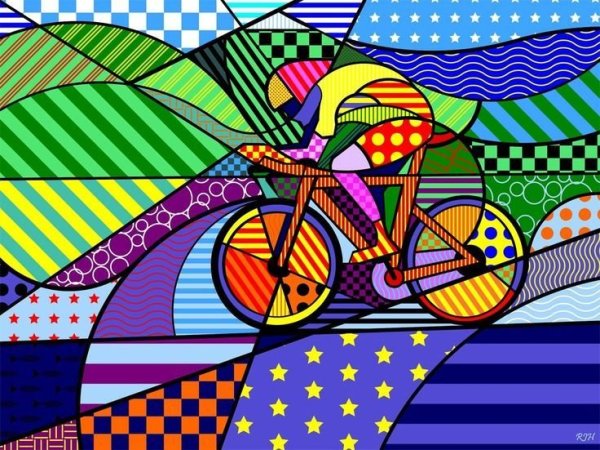 Стилизованный велосипед