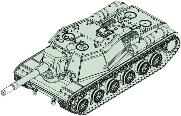 Су-100y расположение экипажей