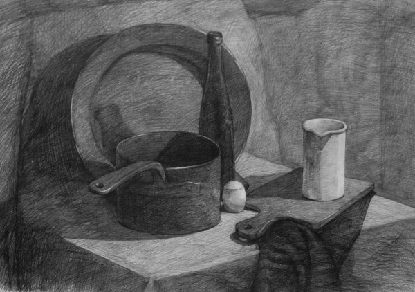 Натюрморт из учебных предметов