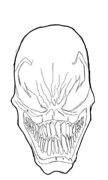 Веном карандашом