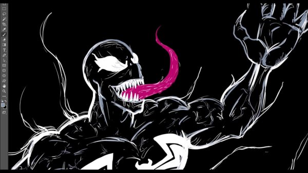 Веном черно белый