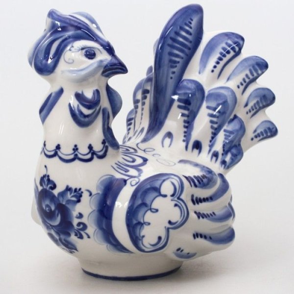 Гжельская майолика роспись