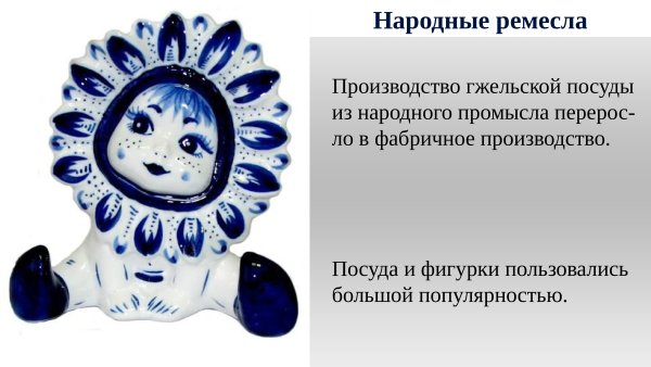 Матрешка в стиле Гжель