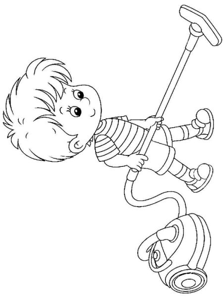 Раскраска мамины помощники