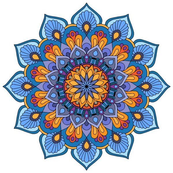 Орнамент Индия Мандала