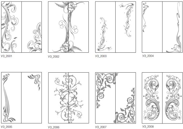 Двери с пескоструйным рисунком