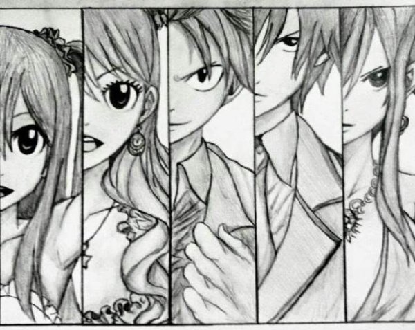 Аниме хвост феи для срисовки