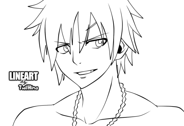 Раскраски аниме хвост феи грей