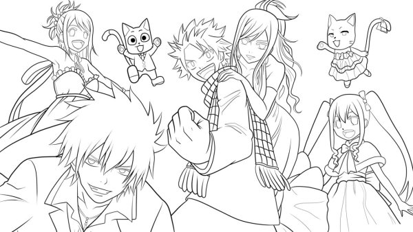 Разрисовки аниме хвост феи