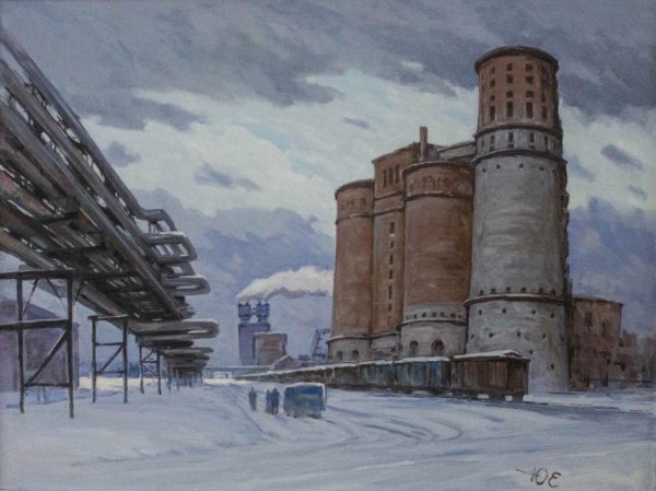 Жуган в .а.Индустриальный пейзаж