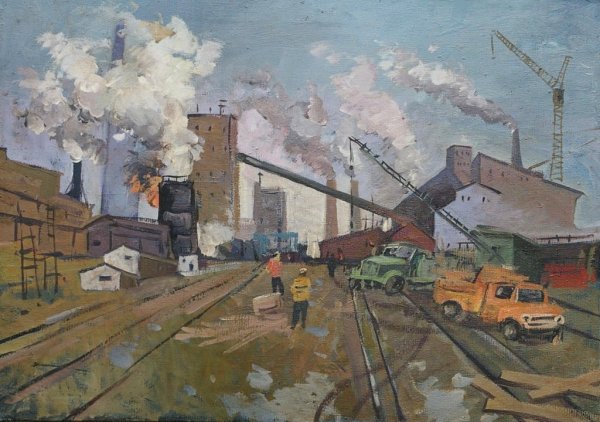 А. Дейнека индустриальные пейзажи