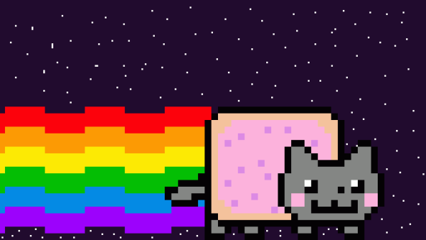 Радужный котик нян Кэт