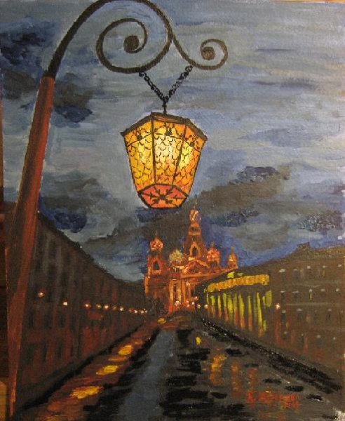 Фонари на картинах художников