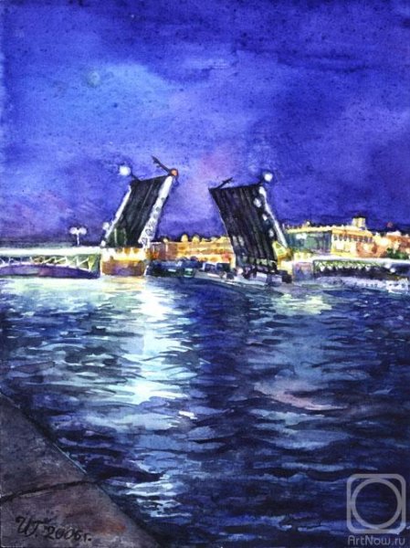 Художник Санкт-Петербург Минаков Дворцовый мост