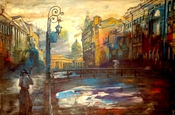 Белые ночи в Питере живопись
