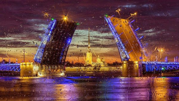 Дворцовый мост Санкт-Петербург арт