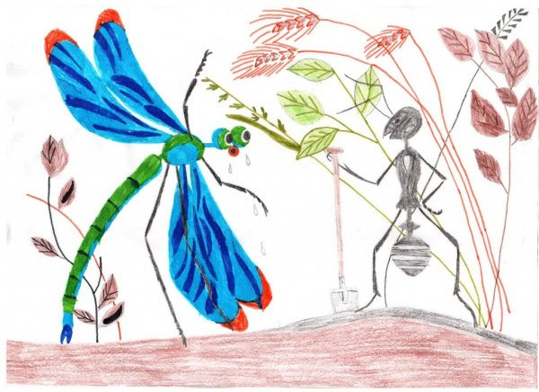 Стрекоза Попрыгунья Стрекоза