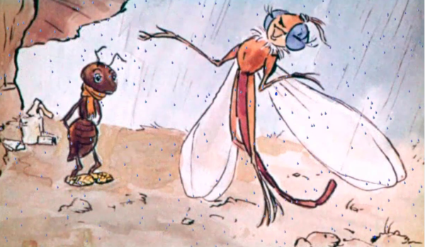 Крылов и. "Стрекоза и муравей"