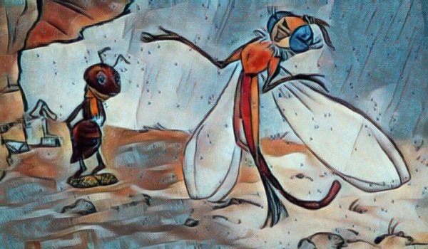 Иллюстрации к басне Крылова Попрыгунья Стрекоза