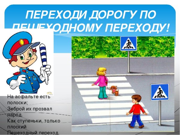Правила пешеходного перехода для детей