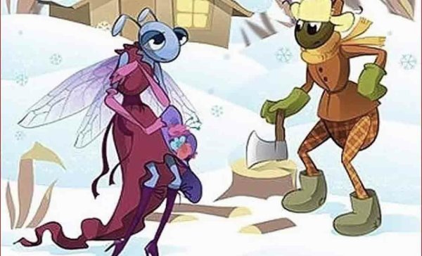 Муравей из басни Крылова Стрекоза и муравей