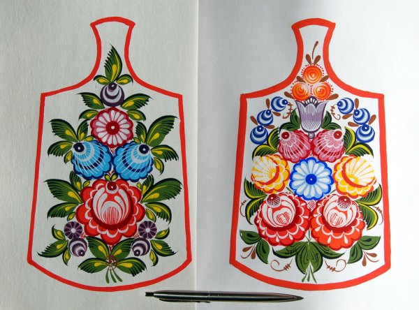 Роспись по дереву Городецкая роспись