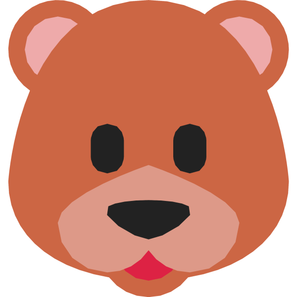 Мордочка медвежонка для аппликации