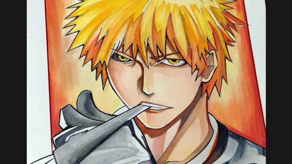 Ичиго Куросаки рисунок