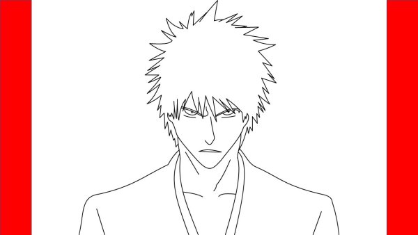 Ичиго Куросаки Lineart