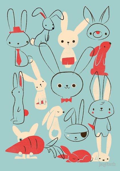 Кролик стилизация