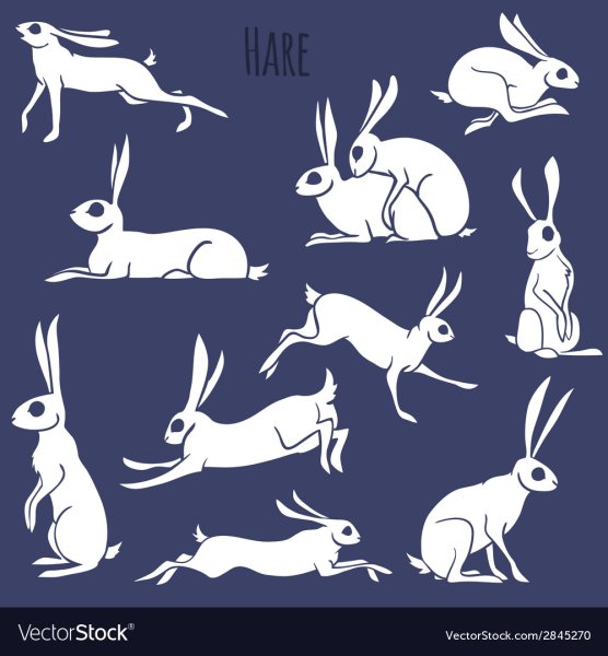 Стилизованные зайцы