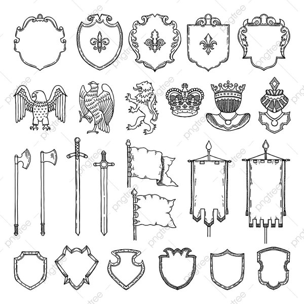 Элементы геральдика для печати