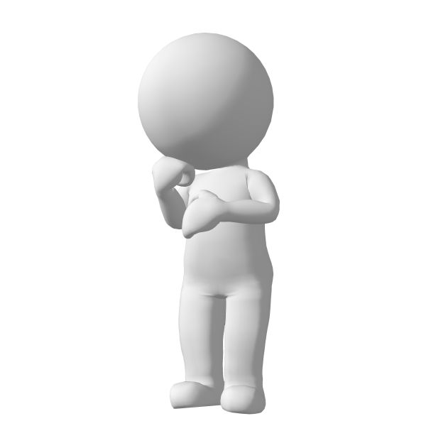 Человечек на прозрачном фоне