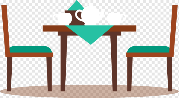 Нарисовать обеденный стол