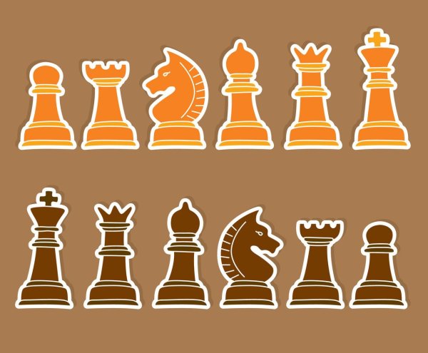 Шахматная фигура ферзь вектор