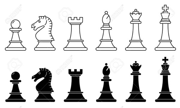 Шахматные фигуры раскраска для детей