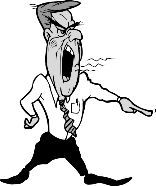 Кричащий человек карикатура