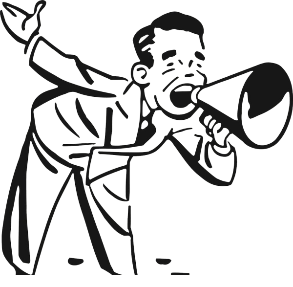Человек с рупором