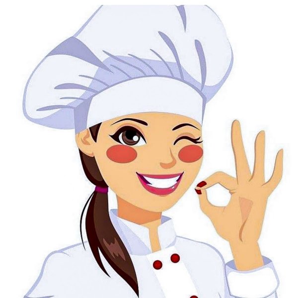 Повар женщина арт