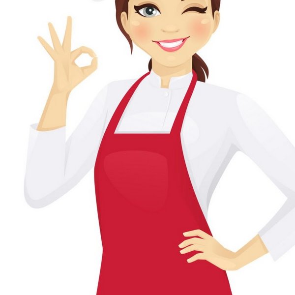 Женщина повар иллюстрация