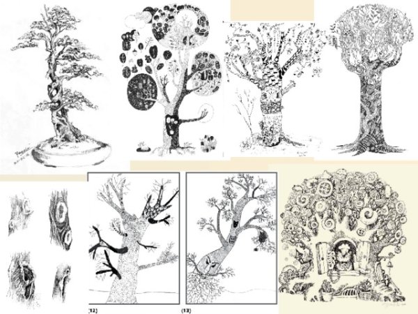 Линия и ее выразительные возможности дерево