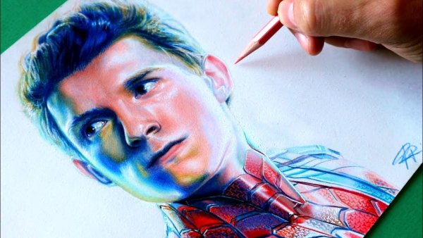 Том Холланд маркерами