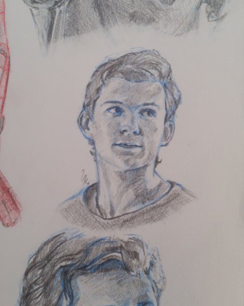 Наброски портретов карандашом том Холланд