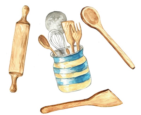 Зарисовки кухонной утвари