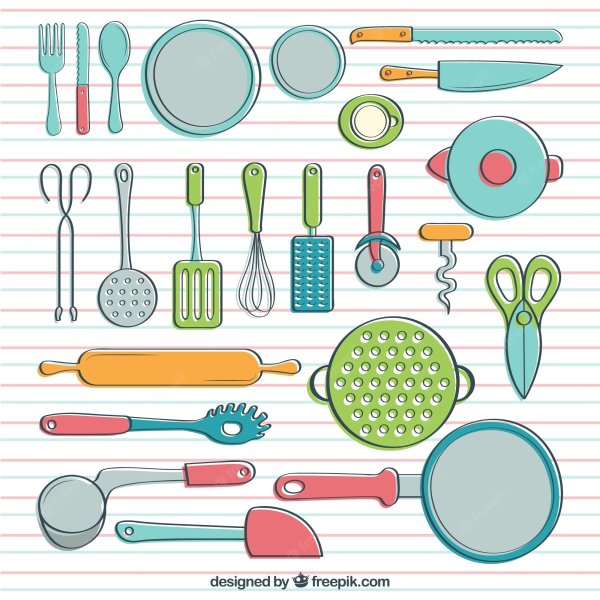 Кухонные принадлежности силуэт