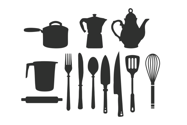 Кухонная утварь для рисования