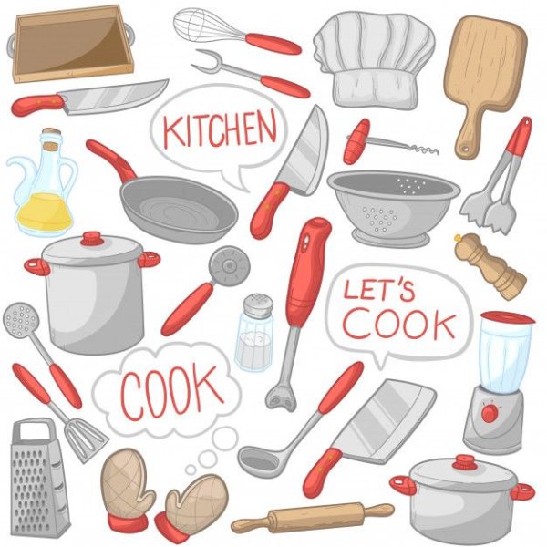 Кухонная утварь скетч
