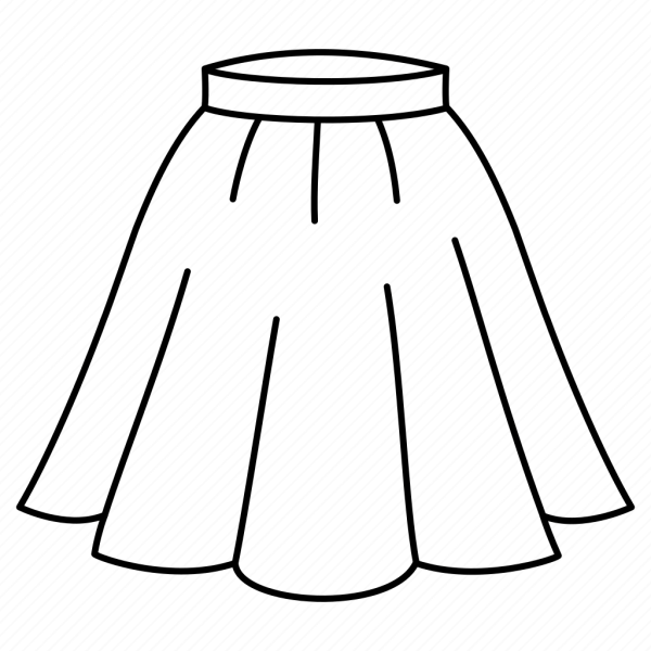 Юбка раскраска